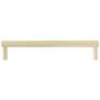 Sunburst Satin Brass Metal 12 3/4" Wide Appliance Pull
