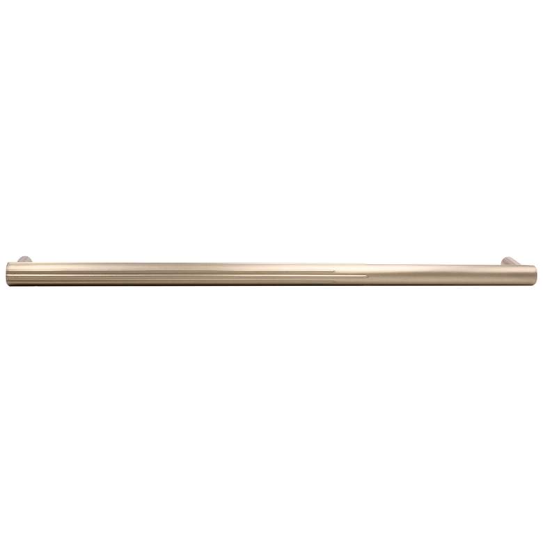 Image 1 Sunburst Satin Brass Metal 18 3/4" Wide Appliance Pull