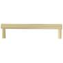 Sunburst Satin Brass Metal 6 1/2" Wide Cabinet Pull