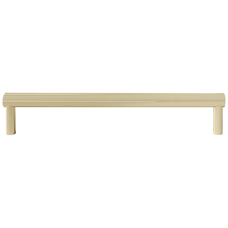 Image 1 Sunburst Satin Brass Metal 8 1/2" Wide Cabinet Pull