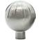 Sunburst Satin Nickel Metal 1 1/2" Wide Cabinet Knob