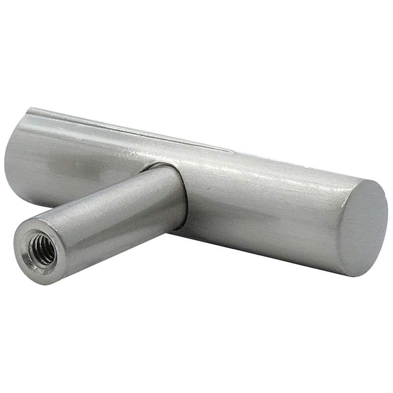 Image 1 Sunburst Satin Nickel Metal 2" Wide Cabinet T-Knob