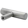 Sunburst Satin Nickel Metal 2" Wide Cabinet T-Knob