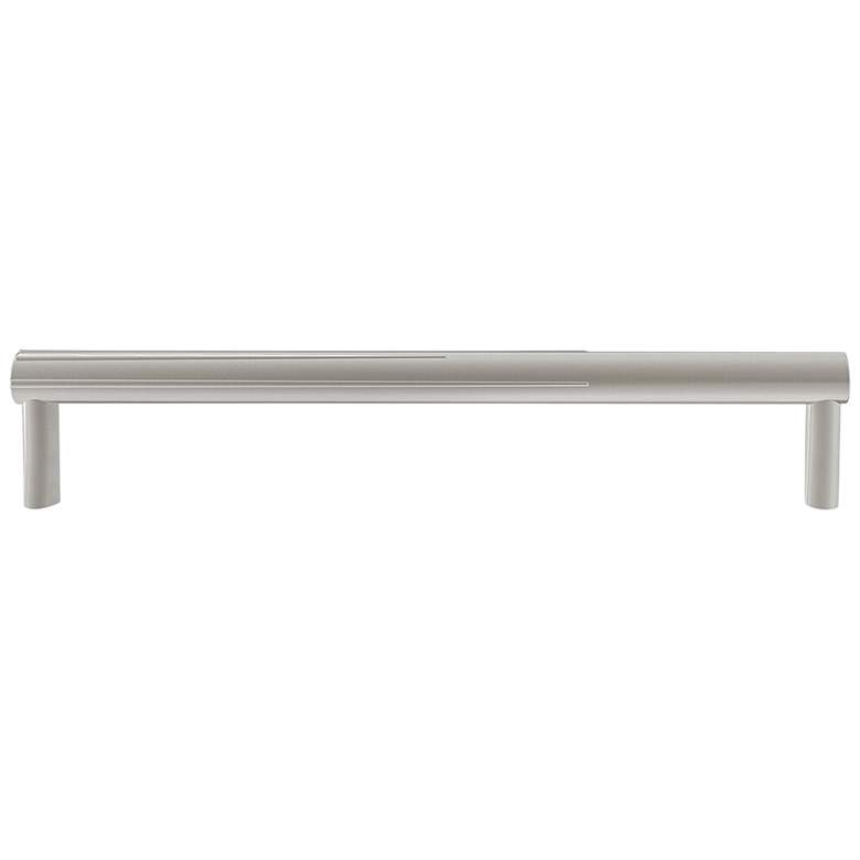 Image 1 Sunburst Satin Nickel Metal 8 1/2" Wide Cabinet Pull