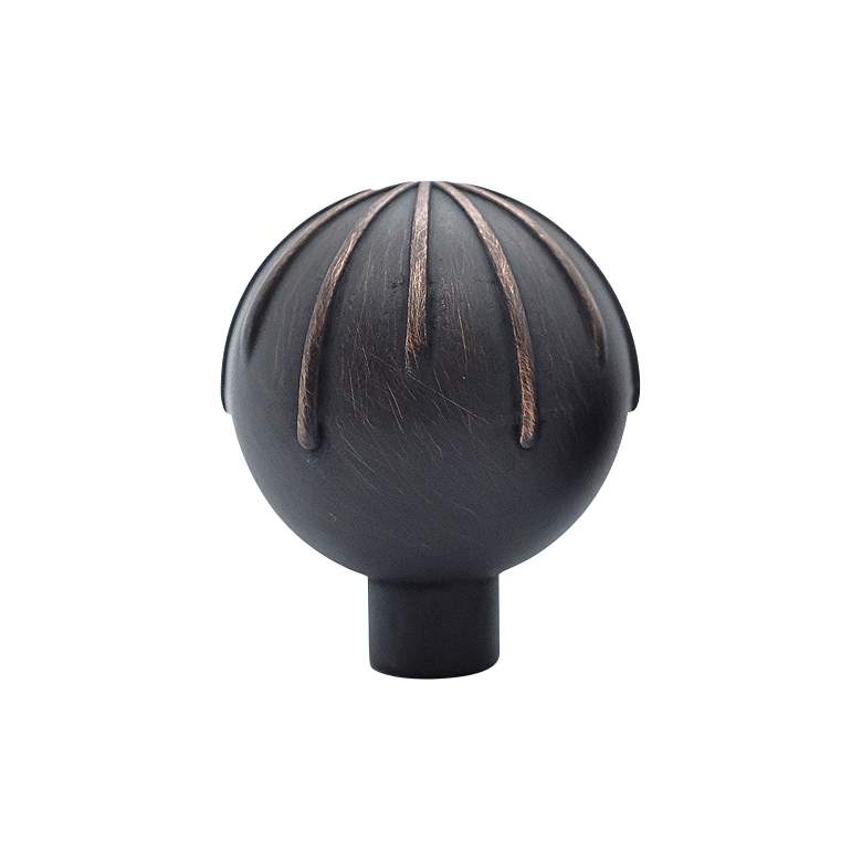 Image 1 Sunburst Venetian Bronze Metal 1 1/2" Wide Cabinet Knob