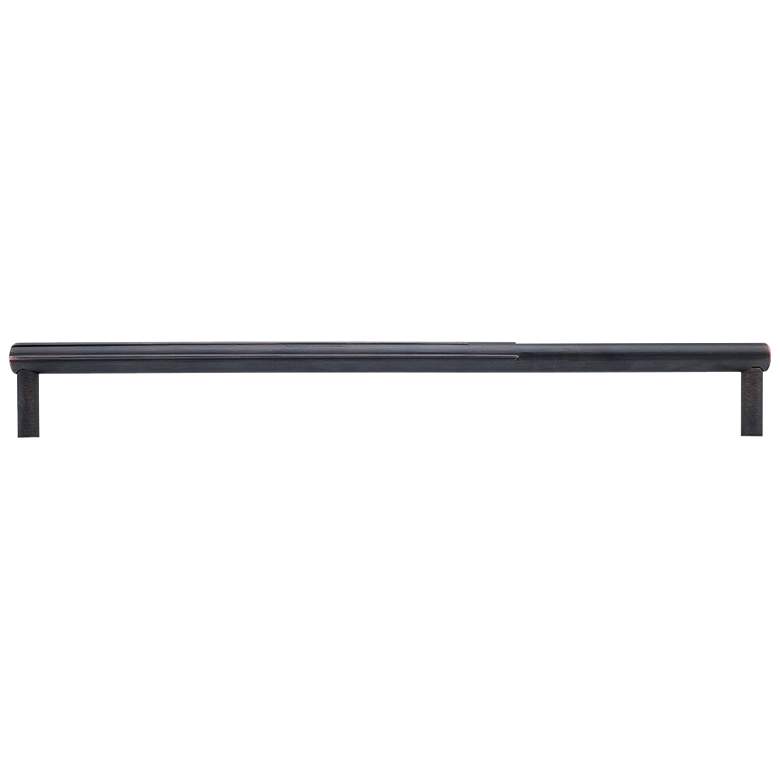 Image 1 Sunburst Venetian Bronze Metal 18 3/4" Wide Appliance Pull