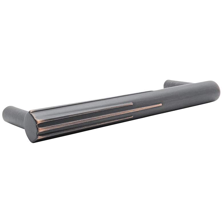 Image 1 Sunburst Venetian Bronze Metal 4 1/2" Wide Cabinet Pull