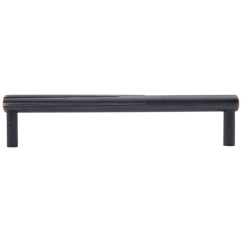 Image 1 Sunburst Venetian Bronze Metal 6 1/2" Wide Cabinet Pull