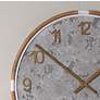 Sundale Natural Rattan Metal 34"Round Wall Clock