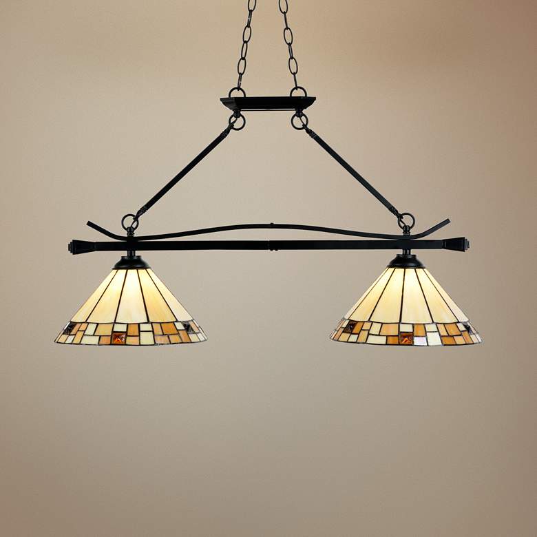Image 1 Sundance 35 1/2" Wide Glass LED Kitchen Island Light Chandelier