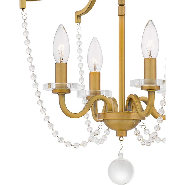 Image 7 Sunday 4-Light Aged Brass Semi-Flush Mount more views