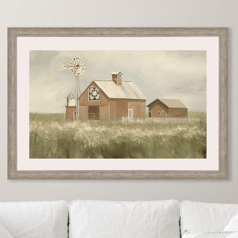 Image 2 Sunday Morning 52" Wide Exclusive Giclee Framed Wall Art