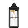 7_Sunderland 18 1/2" High Black Finish Steel Outdoor Wall Light Lantern more views