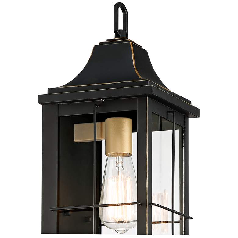 Image 3 Sunderland 18 1/2" High Black Finish Steel Wall Sconce Set of 2 more views
