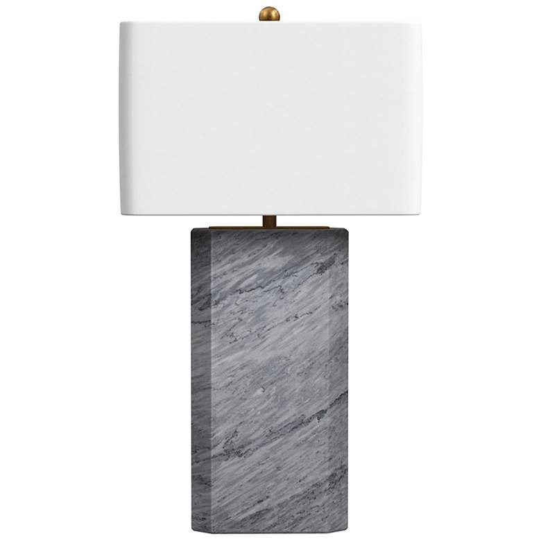 Image 2 Sundree 27" High Gray Marble Table Lamp
