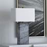 1_Sundree 27" High Gray Marble Table Lamp