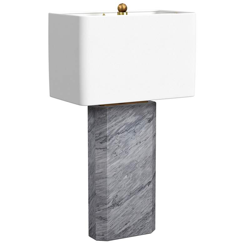 Image 3 Sundree 27" High Gray Marble Table Lamp more views