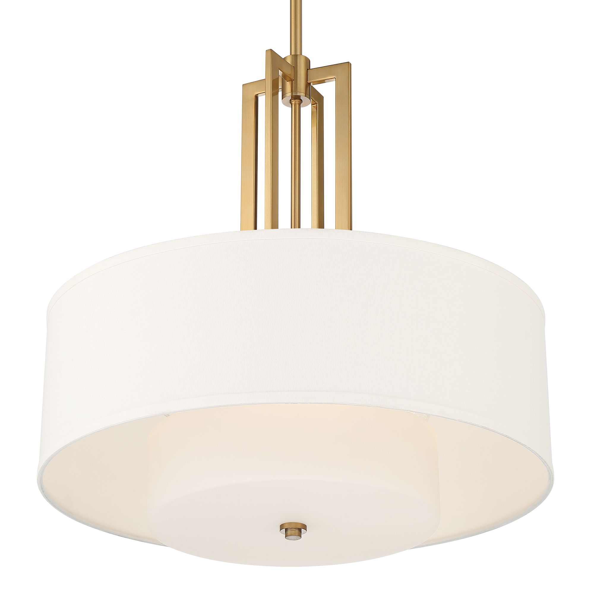 brass drum ceiling light