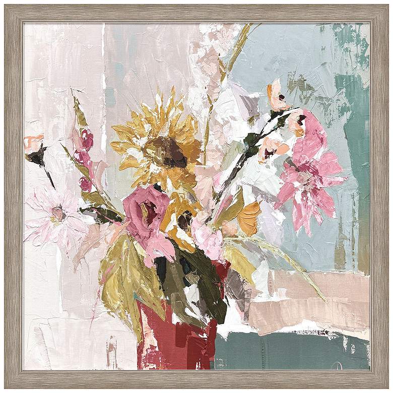 Image 2 Sunflower Vase 40"W x 40"H Framed Art