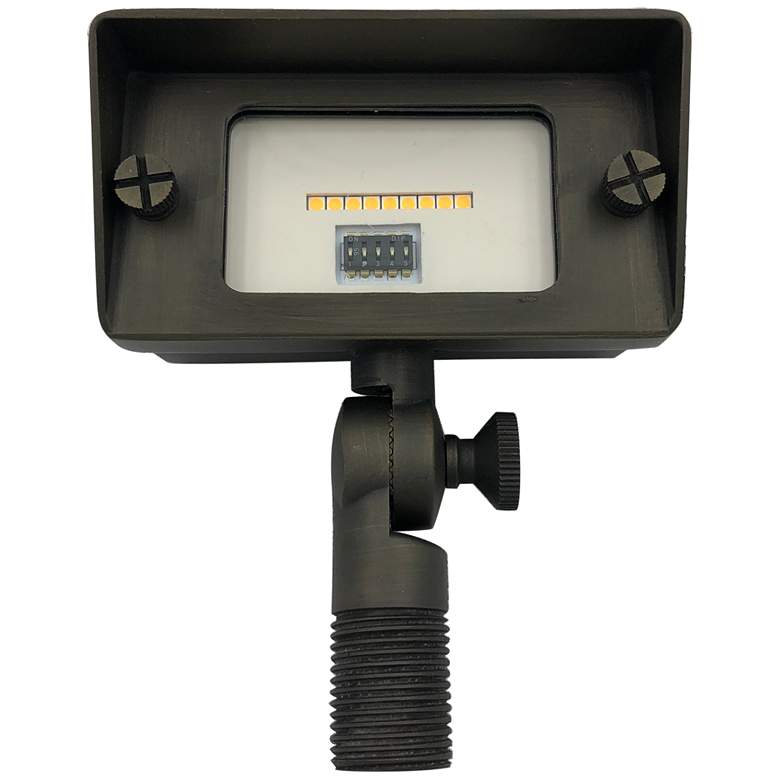 Image 1 Sunir 4 3/4 inch High Cast Brass Adjustable LED Flood Light