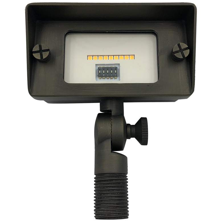 Image 1 Sunir 4 3/4" High Cast Brass Adjustable LED Flood Light