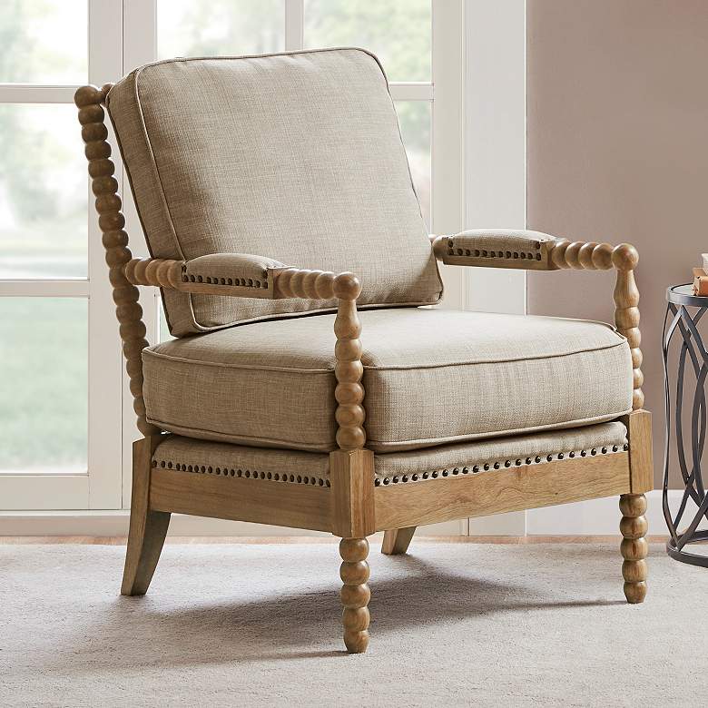 Image 1 Sunnee Grey Fabric Accent Chair