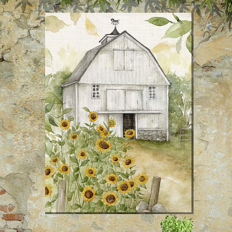 Image 1 Sunny Day Farm 40" High Rectangular Outdoor Canvas Wall Art
