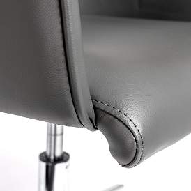 Image2 of Sunny Pro Gray Leatherette Adjustable Swivel Office Chair more views