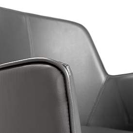 Image3 of Sunny Pro Gray Leatherette Adjustable Swivel Office Chair more views