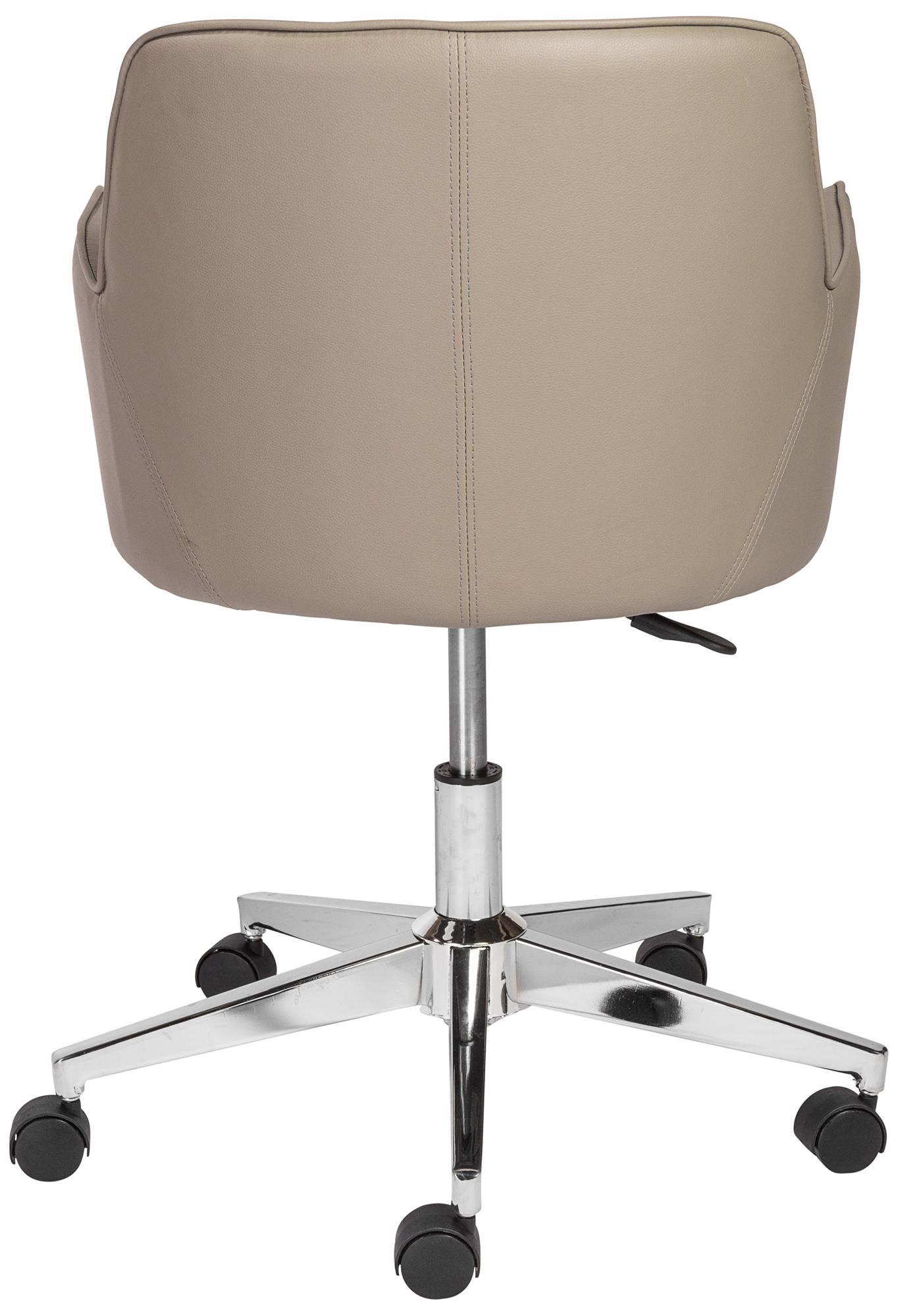 Sunny Pro Taupe Leatherette Adjustable Swivel Office Chair in scene