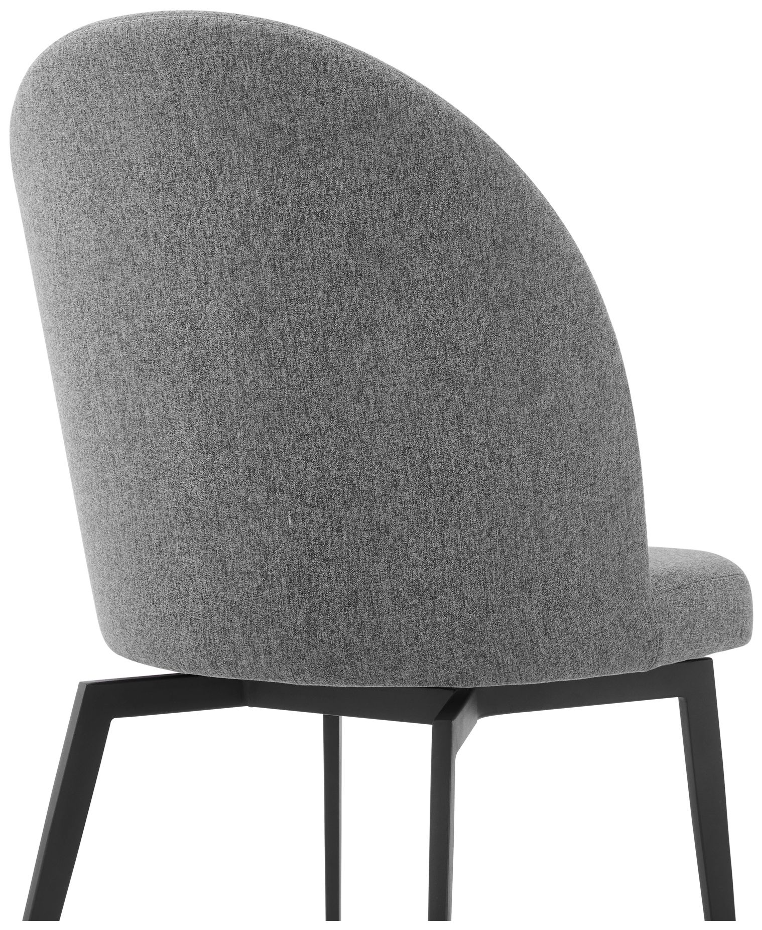 Image 6 Sunny Set of 2 Dining Chairs in Gray Fabric and Metal more views