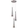 2_Sunnyvale 11.5" Wide 3.Light Pearl Black And Smoke Pendant