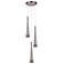 Sunnyvale 11.5" Wide 3.Light Pearl Black And Smoke Pendant