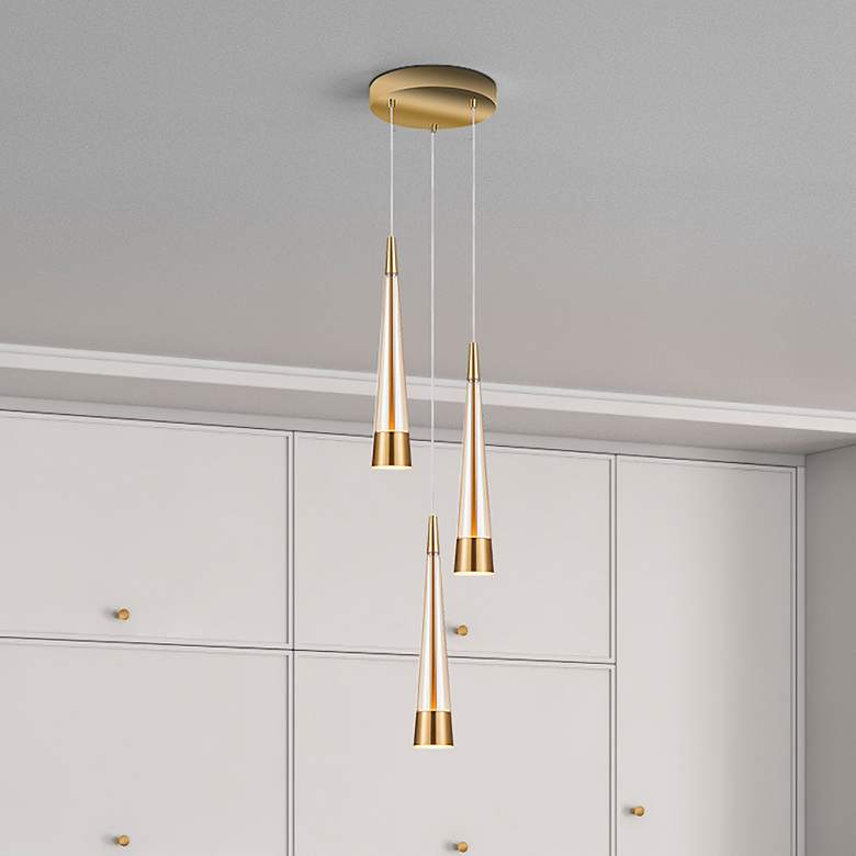 Image 1 Sunnyvale 2.5" Wide 3.Light Brass Pendant