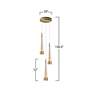 4_Sunnyvale 2.5" Wide 3.Light Brass Pendant more views