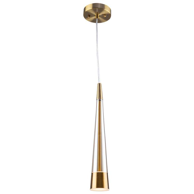 Image 2 Sunnyvale 33.5" Wide Brass Pendant