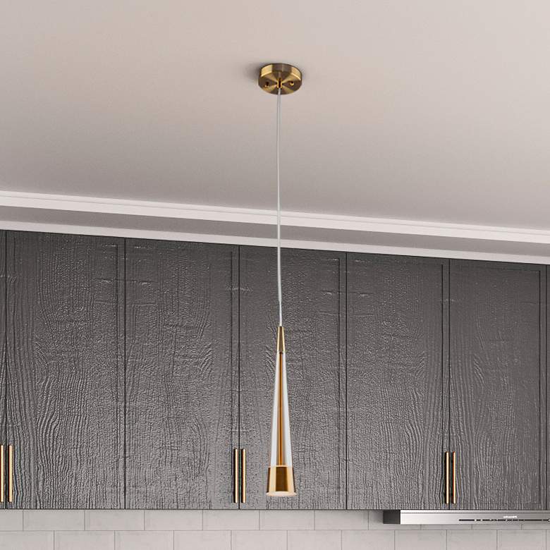 Image 1 Sunnyvale 33.5" Wide Brass Pendant