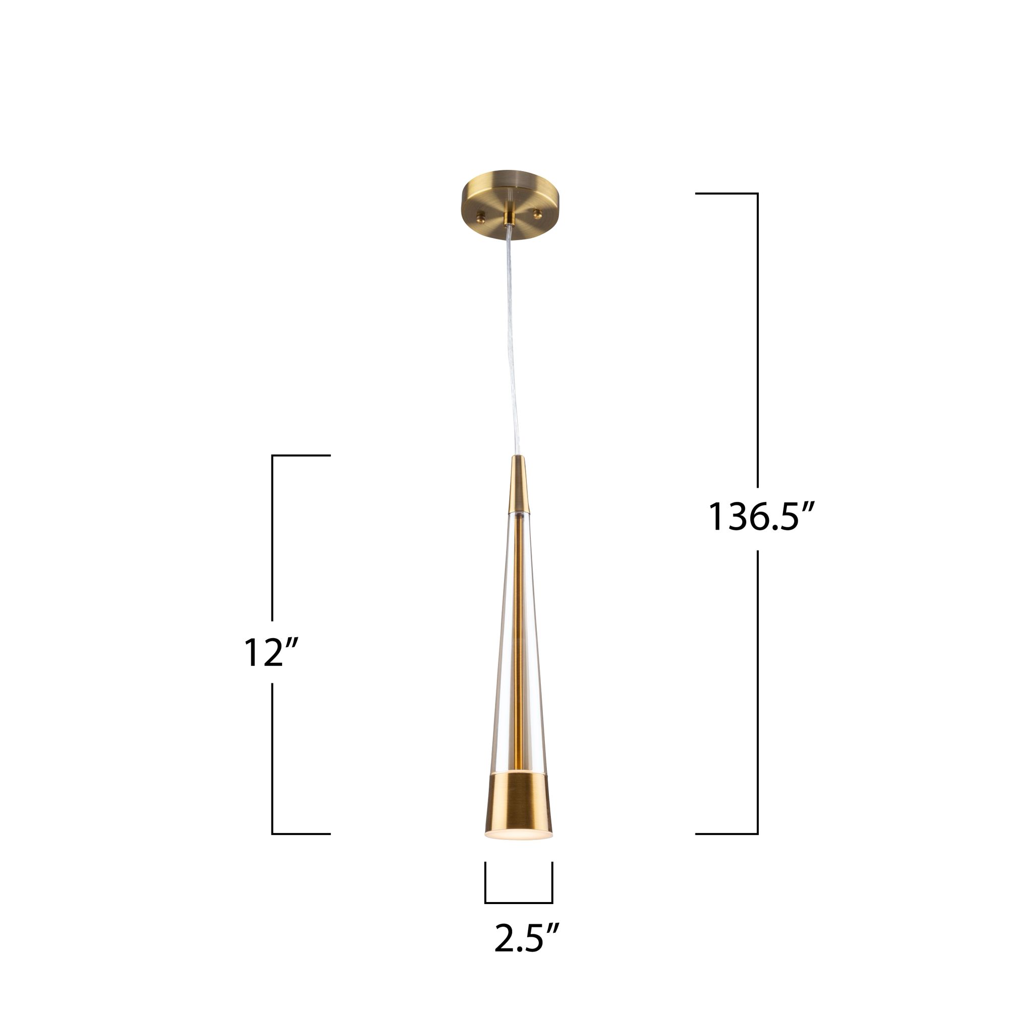 Sunnyvale 33.5" Wide Brass Pendant