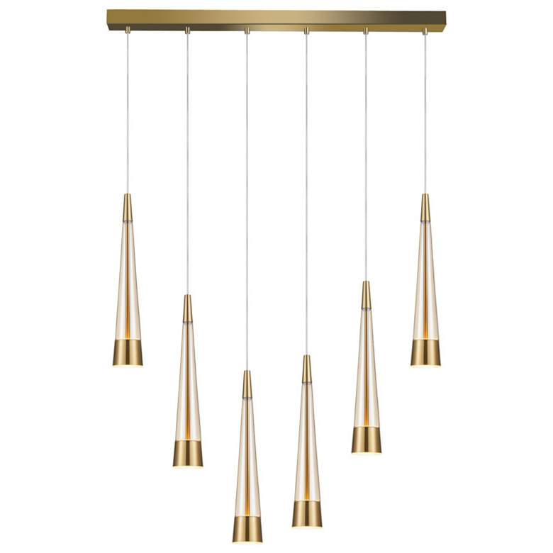 Image 1 Sunnyvale 36" Wide 6.Light Brass Island Light