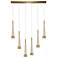 Sunnyvale 36" Wide 6.Light Brass Island Light