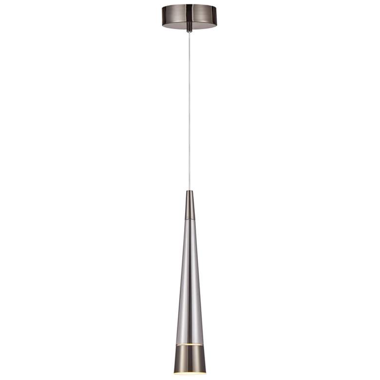 Image 1 Sunnyvale 6" Wide Pearl Black And Smoke Pendant
