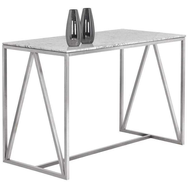 Image 1 Sunpan Abel Counter Table Stainless Steel