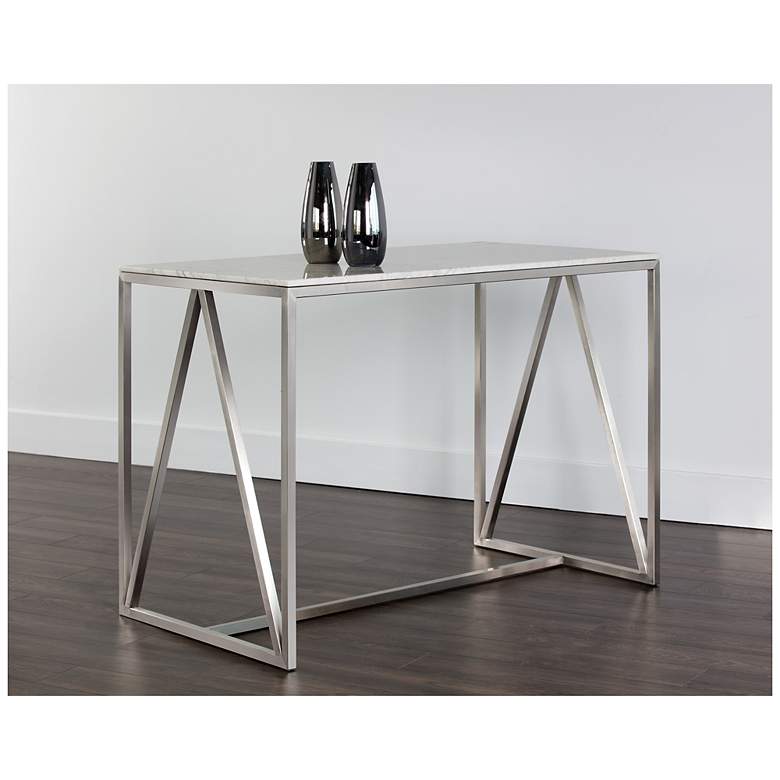 Image 3 Sunpan Abel Counter Table Stainless Steel more views