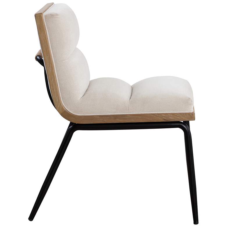 Image 3 Sunpan Abilene 25" Wide Polo Club Muslin Dining Chair Set of 2 more views