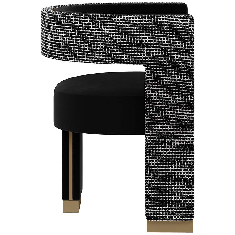 Image 3 Sunpan Adamina Dining Armchair Abbington Black and Hobbes Night more views