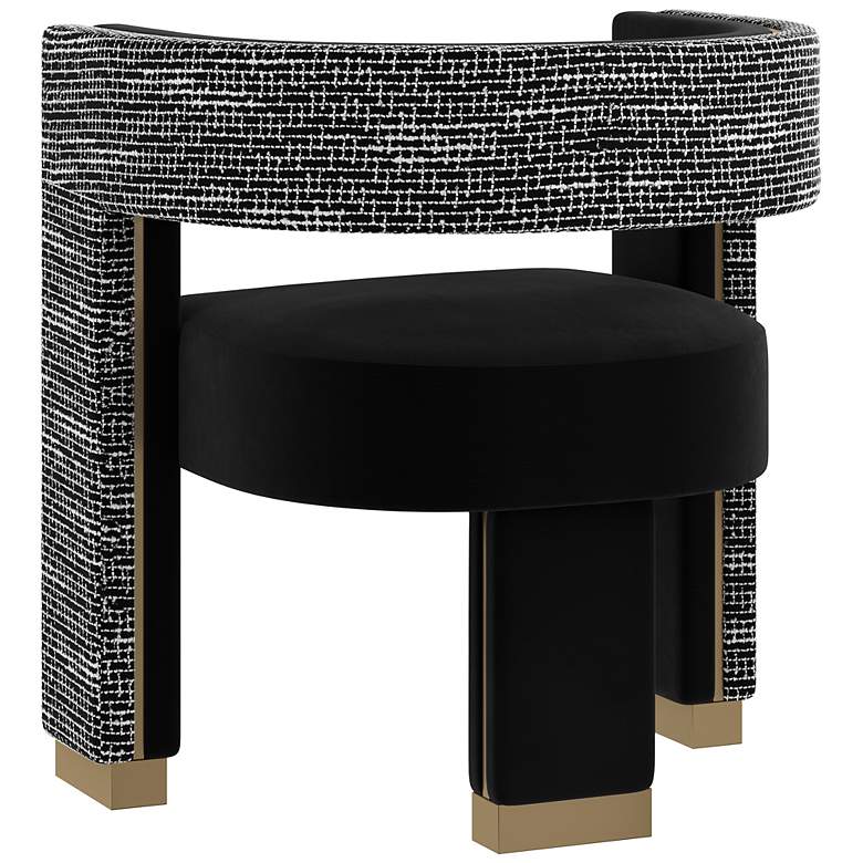 Image 4 Sunpan Adamina Dining Armchair Abbington Black and Hobbes Night more views