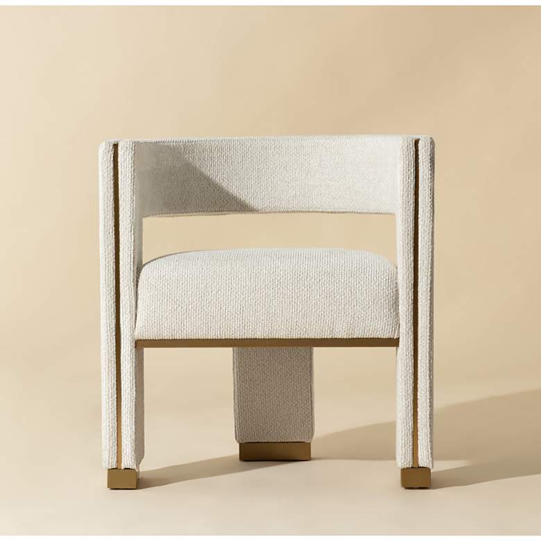 Image 1 Sunpan Adamina Dining Armchair Rhea Light Barley