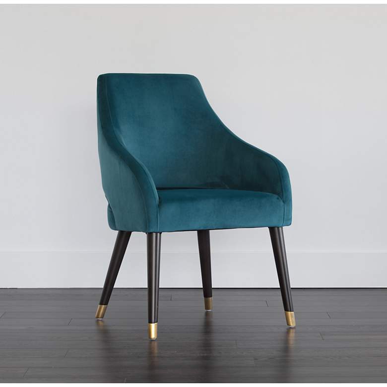 Image 1 Sunpan Adelaide Dining Armchair Timeless Teal