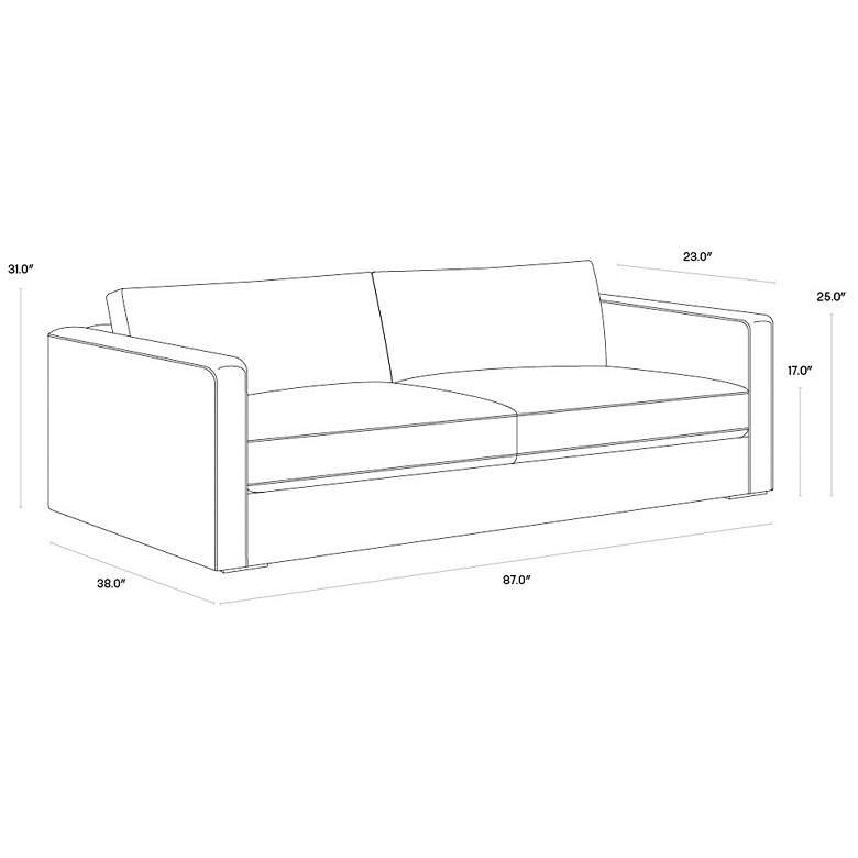 Image 6 Sunpan Adrian Sofa Liv Wicker more views
