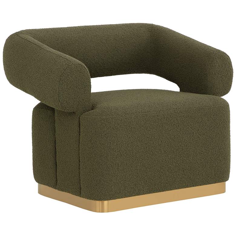 Image 1 Sunpan Aggie Swivel Lounge Chair Copenhagen Olive